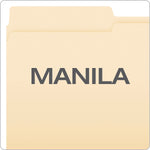 Pendaflex File Folder, 1-Tab, Assorted, Letter Size, Manila, 100/Box (R752 1/2)