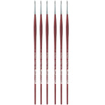 da Vinci COLLEGE Oil and Acrylic Synthetic Student Round Brush, 6 Brushes/Pack (DVXVA87301-6)