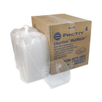 Pactiv Evergreen ClearView MealMaster Lid with Fog Gard Coating, Large 2-Compartment Dome Lid, Clear, Plastic, 252/Carton