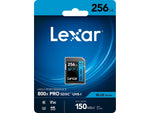 Lexar High-Performance 800x PRO BLUE Series 256GB SDXC Memory Card, Class 10, UHS-I, V30 (LSD0800P256G-BNNNU)