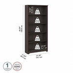 Bush Business Furniture Easy Office 60"W Cubicle Workstation, Mocha Cherry (EOD260MR-03K)
