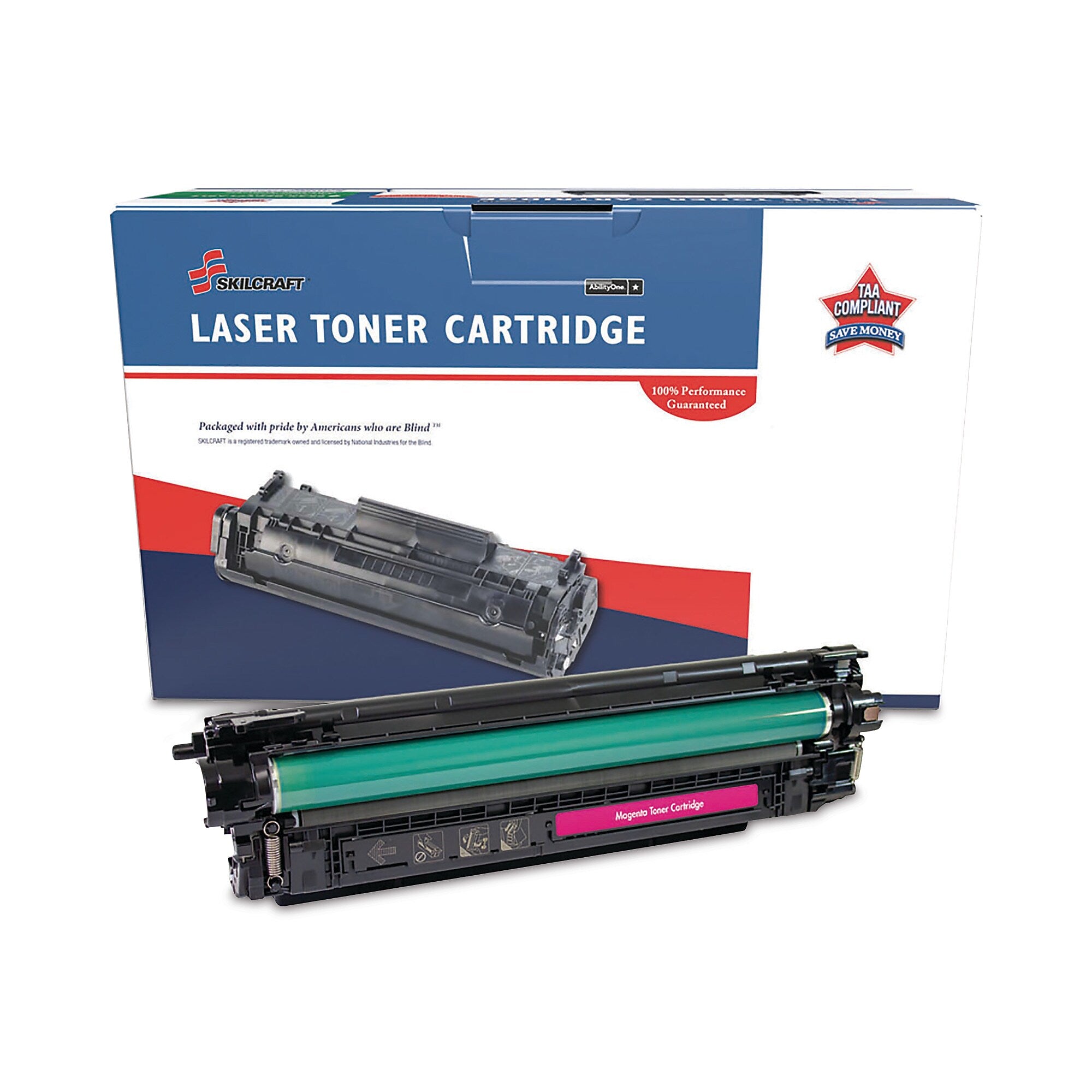AbilityOne 7510016961575 Remanufactured CF453A (655A) Toner, 10,500 Page-Yield, Magenta (NSN6961575)