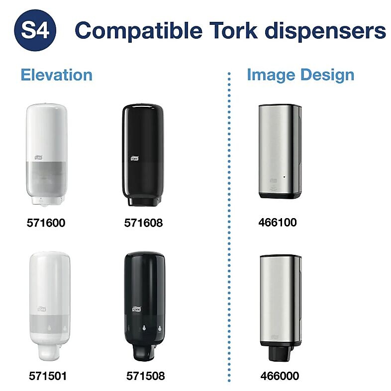 Tork Clarity Hand Soap Refill, Unscented, 1 L, 6/Carton (401800)