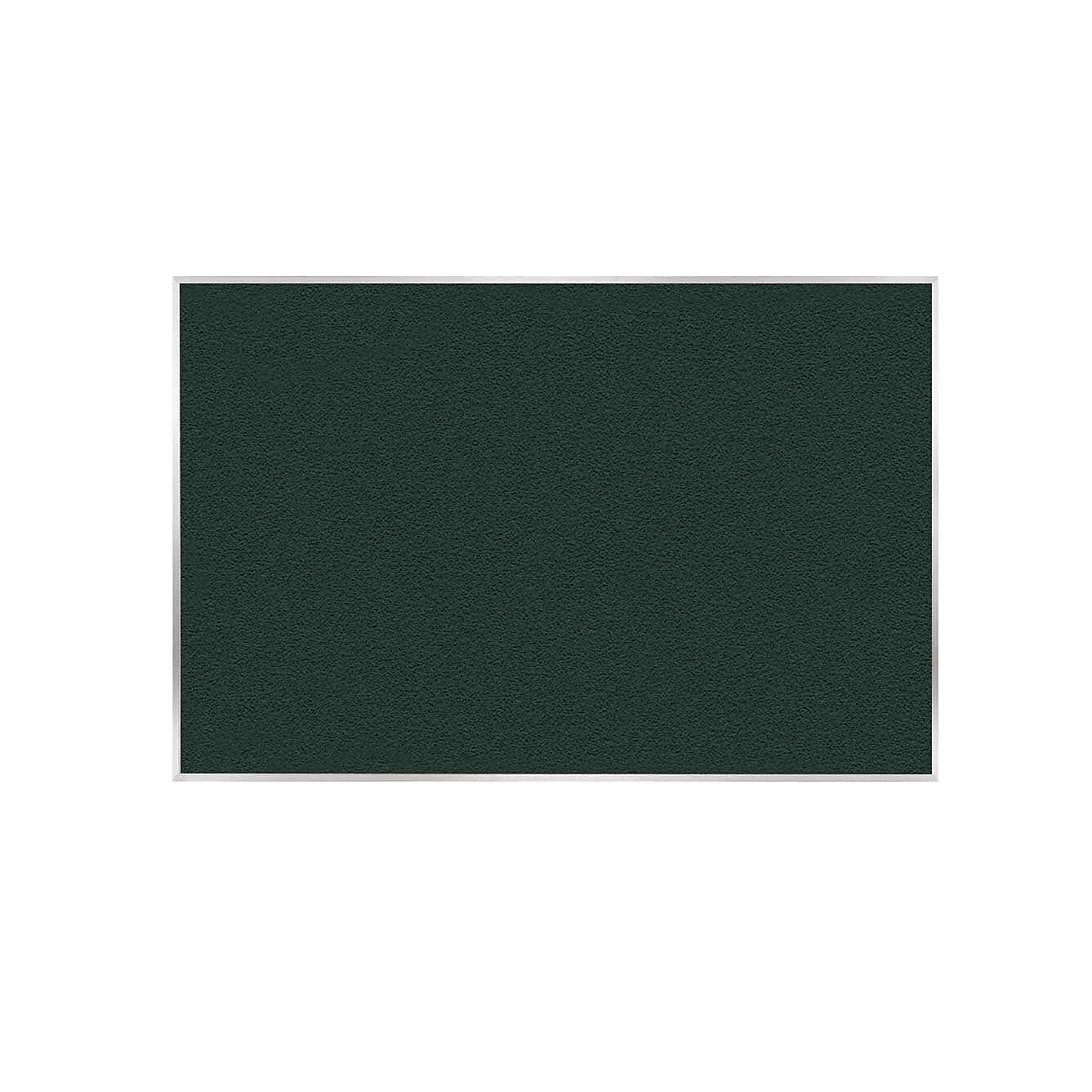 Ghent Vinyl Bulletin Board, Satin Aluminum Frame, 4' x 7'-4", Ebony (AV47-183)