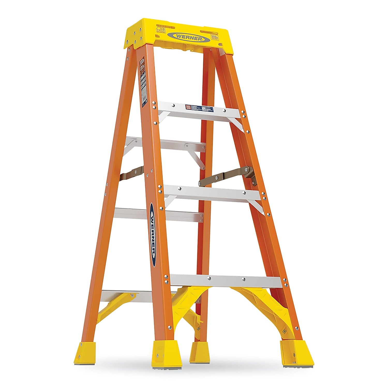Werner 4' Fiberglass Step Ladder, 300 lbs. Capacity (6204)