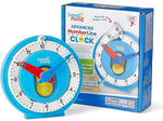 hand2mind Advanced NumberLine Clock, Multicolor (93409)