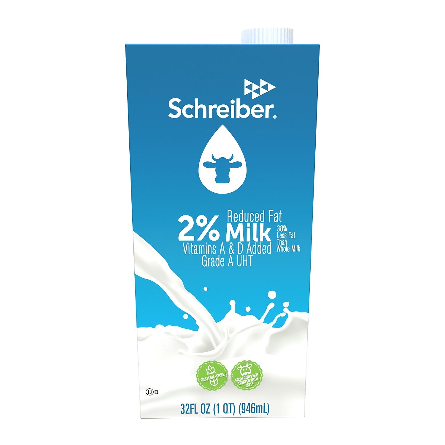 Natrel 2% Milk, 32 oz., 12/Carton (PAU93048)