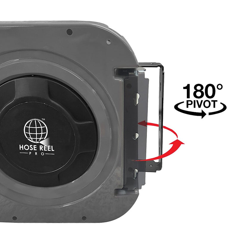 Hose Reel Pro 50 ft. Extension Cord Reel, 3-Outlet, 12 AWG, Gray (EC-GY-50)