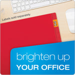 Pendaflex Reinforced Classification Folder, 3/4" Expansion, Letter Size, Red, 50/Box (H10U13R)