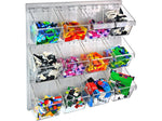 Azar 24" x 24" Pegboard 12 Small Bucket Accessory Organizer Kit, Blue, Each (700617-BLU)