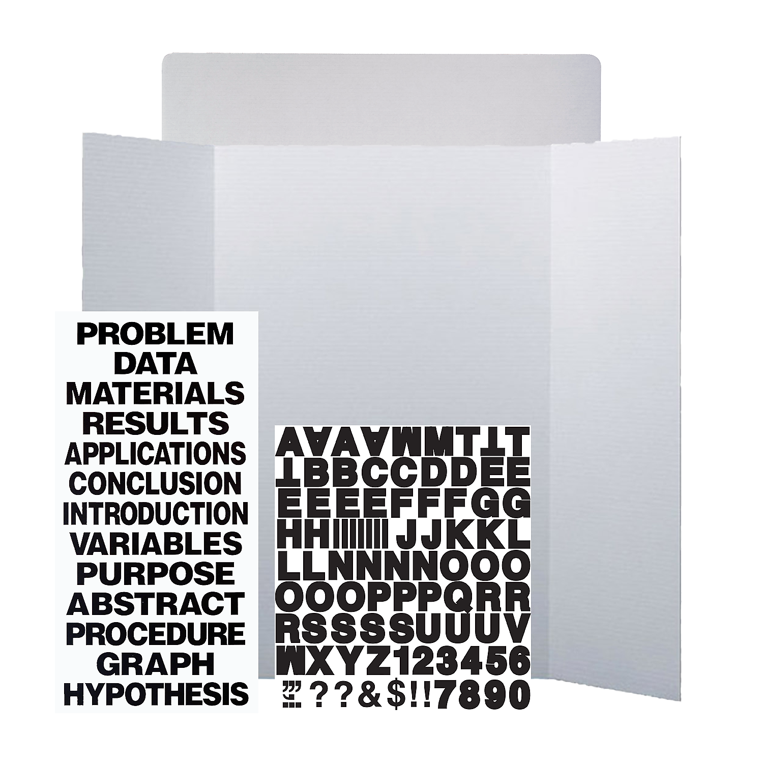 Flipside Corrugated Project Board Kit, 36" x 48", White, 10/Carton (30832-10)