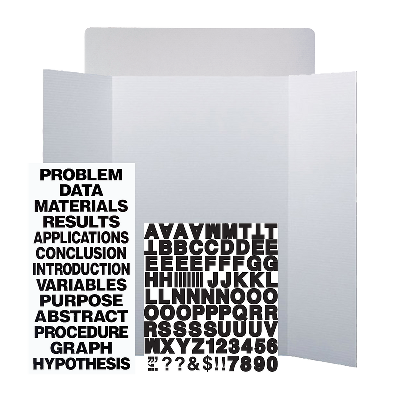 Flipside Corrugated Project Board Kit, 36" x 48", White, 10/Carton (30832-10)