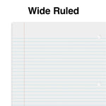 Staples Premium 1-Subject Notebook, 8" x 10.5", Wide Ruled, 100 Sheets, Blue, 12/Carton (TR20957CT)