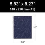 Miquelrius 4-Subject Notebooks, 5.83" x 8.27", College Ruled, 120 Sheets, Assorted Colors, 24/Carton (11992CS)