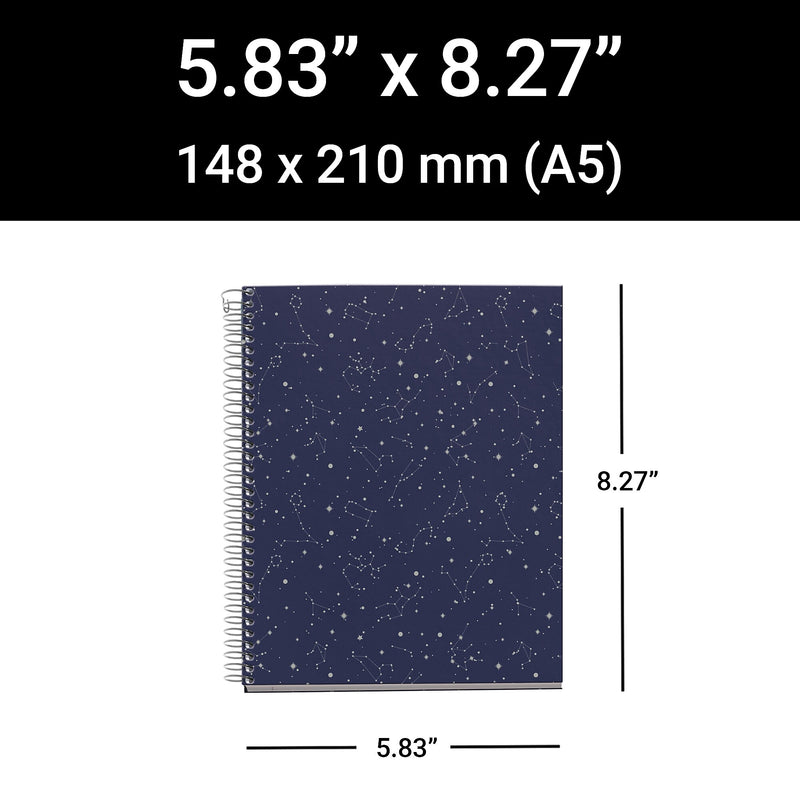 Miquelrius 4-Subject Notebooks, 5.83" x 8.27", College Ruled, 120 Sheets, Assorted Colors, 24/Carton (11992CS)