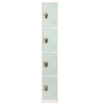 AdirOffice 72" 4-Tier Misty Green Storage Locker (ADI629-204-MGRN)