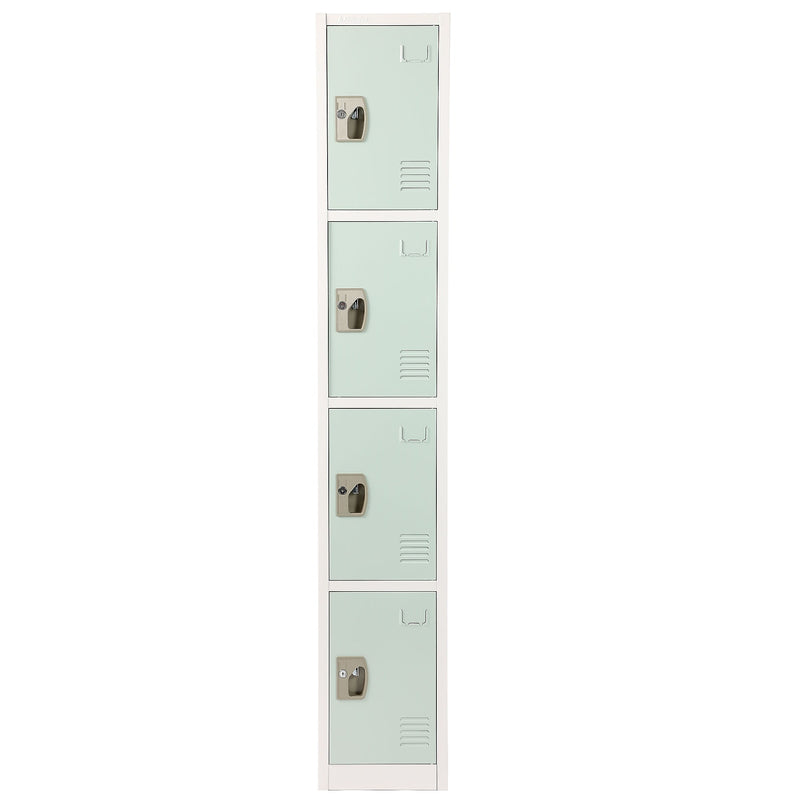 AdirOffice 72" 4-Tier Misty Green Storage Locker (ADI629-204-MGRN)