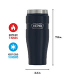 Thermos King Stainless Steel Vacuum Insulated Tumbler, 16 oz., Midnight Blue (EASK1005MDB4)