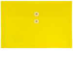 JAM Paper Premium Plastic Document File, Legal, Yellow, 3/Pack (219B1YEX3)