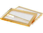 Russell+Hazel 4" x 6" Picture Frame, Acrylic, Gold/Clear (55715)