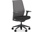 HON Cipher Mesh/Fabric Swivel Task Chair, Black/Charcoal (HCFRT.STC.H.S.IC.CU10.TC00.AL.ST.SB.S)
