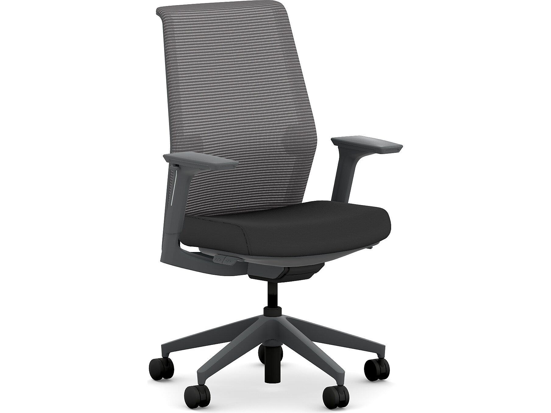 HON Cipher Mesh/Fabric Swivel Task Chair, Black/Charcoal (HCFRT.STC.H.S.IC.CU10.TC00.AL.ST.SB.S)