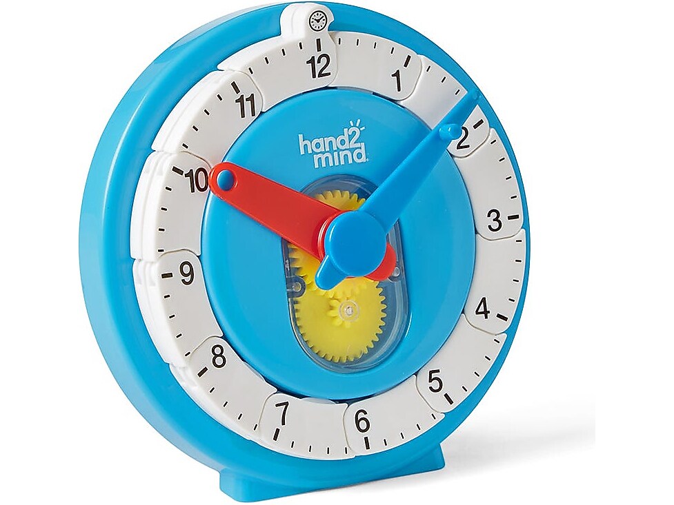 hand2mind Advanced NumberLine Clock, Multicolor (93409)