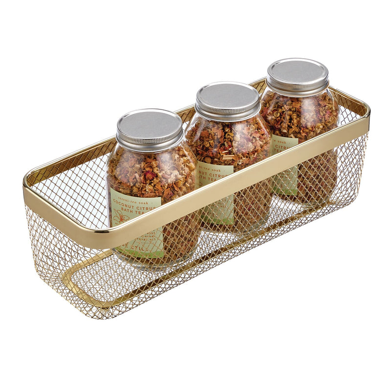 mDesign Steel Organizer, Soft Brass (25959)