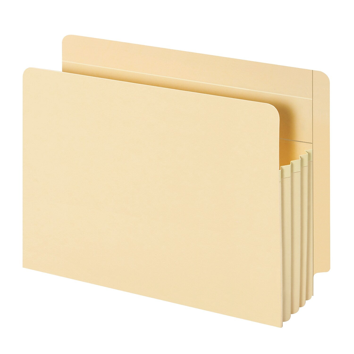 Pendaflex Recycled Reinforced File Pocket, 3 1/2" Expansion, Letter Size, Manila (12812)