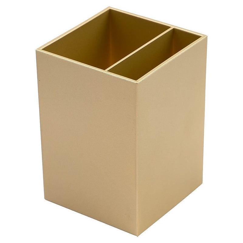 JAM PAPER Plastic Pen Holder, Gold (341gos)