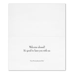 "Banner Occasion" Welcome Card w/ White Unlined Envelope, 25/BX