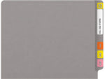 Medical Arts Press Reinforced End Tab File Folder, Straight Cut, Letter-Size, Gray, 50/Box (S-01602-GRY)