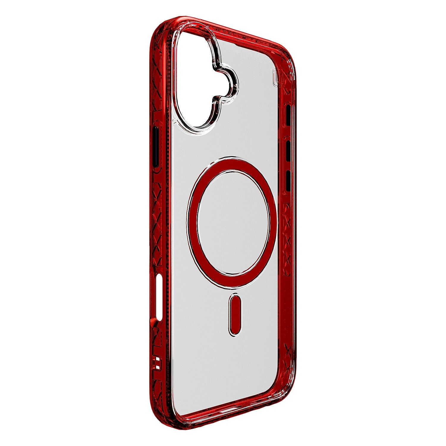 cellhelmet Magnitude Series MagSafe Phone Case for iPhone 16 Plus, Shock Absorbing, Lava Red (CM-105-LR)