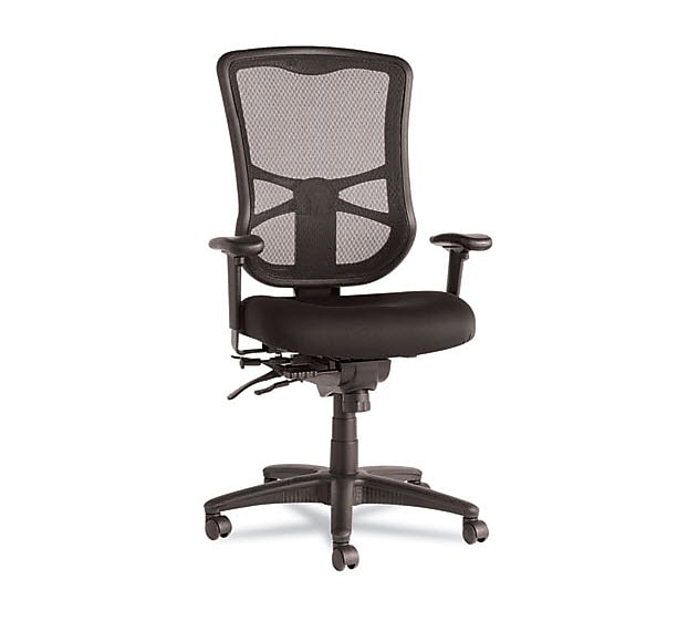 Alera Elusion Series Mesh Back Fabric Computer and Desk Chair, Black (ALEEL41ME10B)