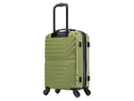 InUSA Aurum 23.65" Hardside Carry-On Suitcase, 4-Wheeled Spinner, Green (IUAUR00S-GRN)