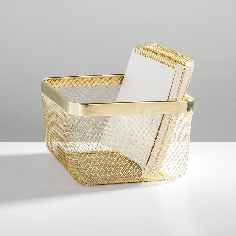 mDesign Steel Organizer, Soft Brass (25956)