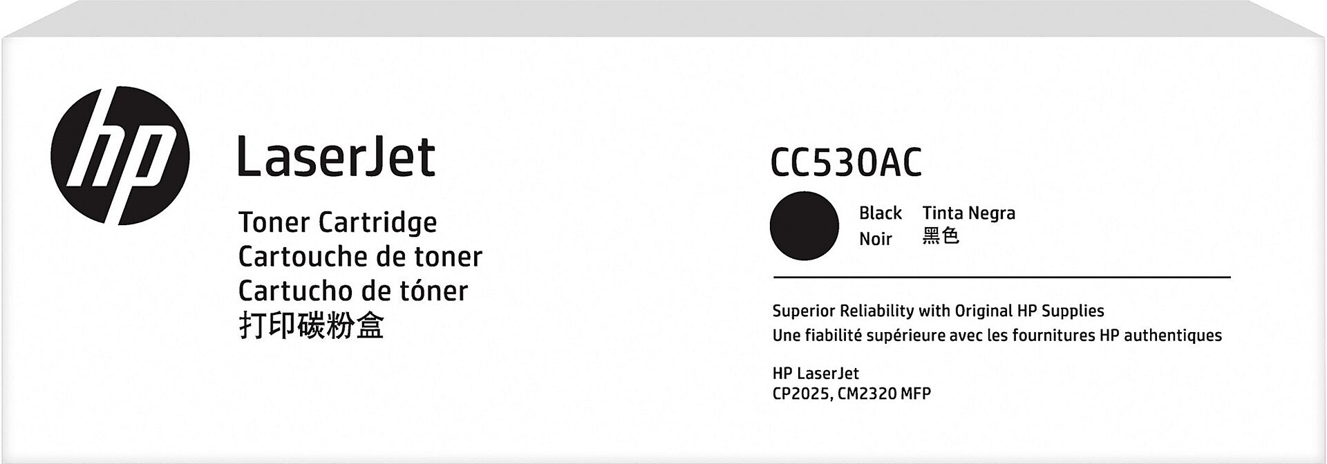 HP 304AC Black Standard Yield Toner Cartridge, Prints Up to 3,500 Pages (CC530AC)
