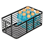 mDesign Steel Organizer, Matte Black (25938)