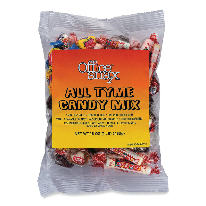 Office Snax® Candy Assortments, All Tyme Candy Mix, 1 lb Bag