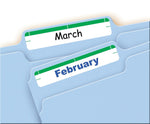 Avery Easy Peel Laser/Inkjet File Folder Labels, 2/3" x 3-7/16", White/Green, 252 Labels/Pack (5203)
