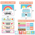 Hadley Designs Rainbow Circle Time Bulletin Board Calendar for Classroom, 100/Set (HDDX004BC7KLB)