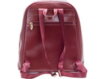 McKlein MOLINE Leather Laptop Backpack, Small, Red (99666)