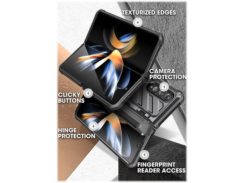 SupCase Unicorn Beetle PRO Black Rugged Case for Samsung Galaxy Z Fold4 (SUP-Galaxy2022-ZFold4-5G-UBPro-SP-Black)