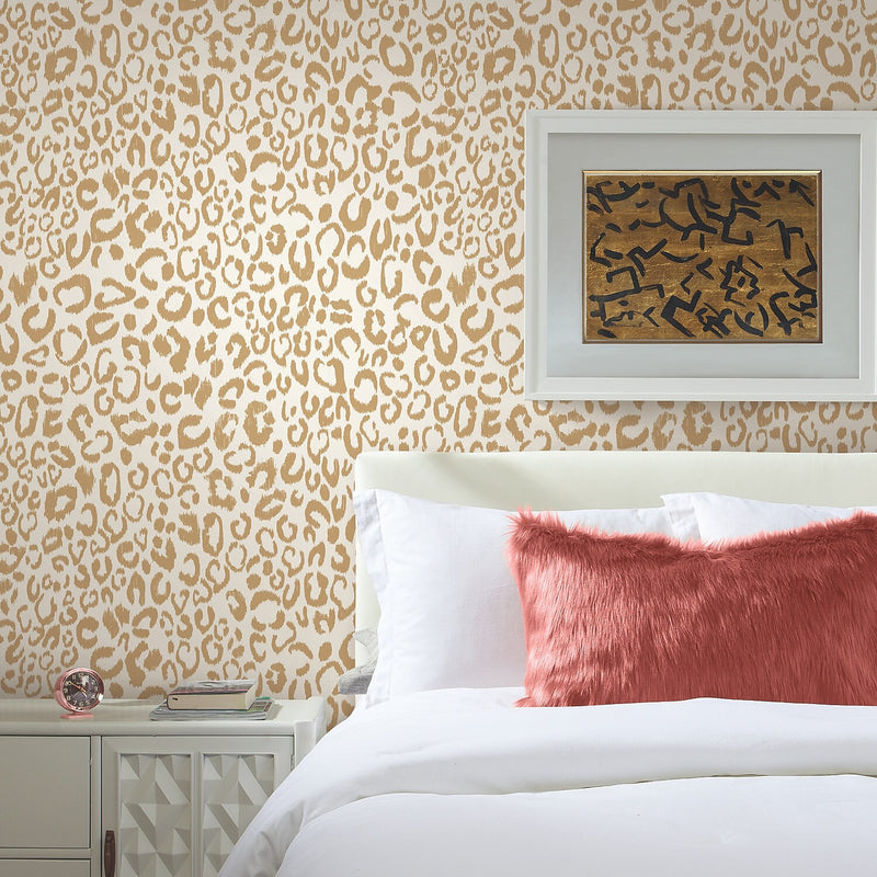 York Wallcoverings Leopard Peel and Stick Wallpaper (RMK10700WP)