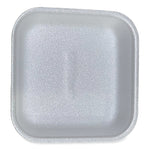 GEN Meat Trays, #1, 5.38 x 5.38 x 1.07, White, 500/Carton