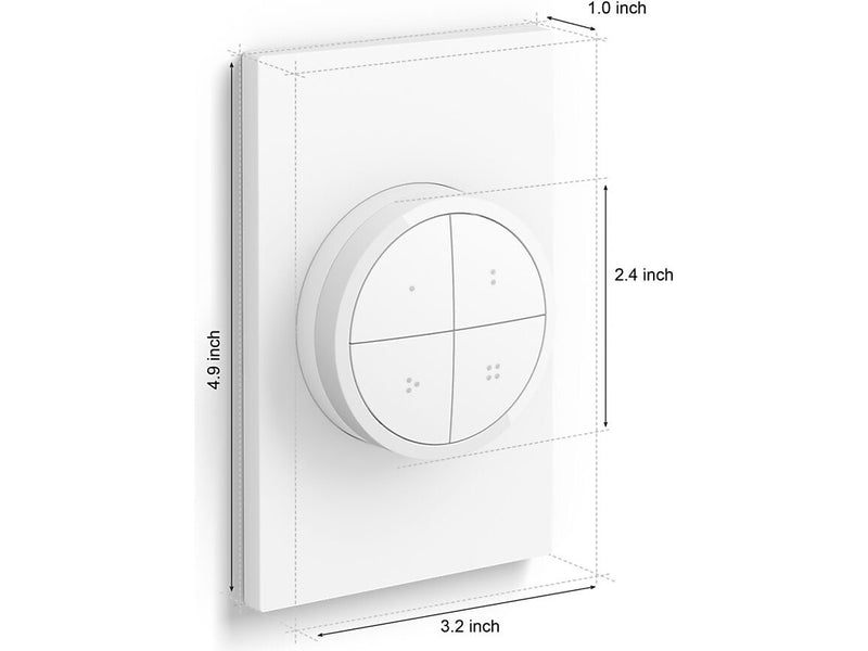 Philips Tap Dial Light Switch, White (578807)