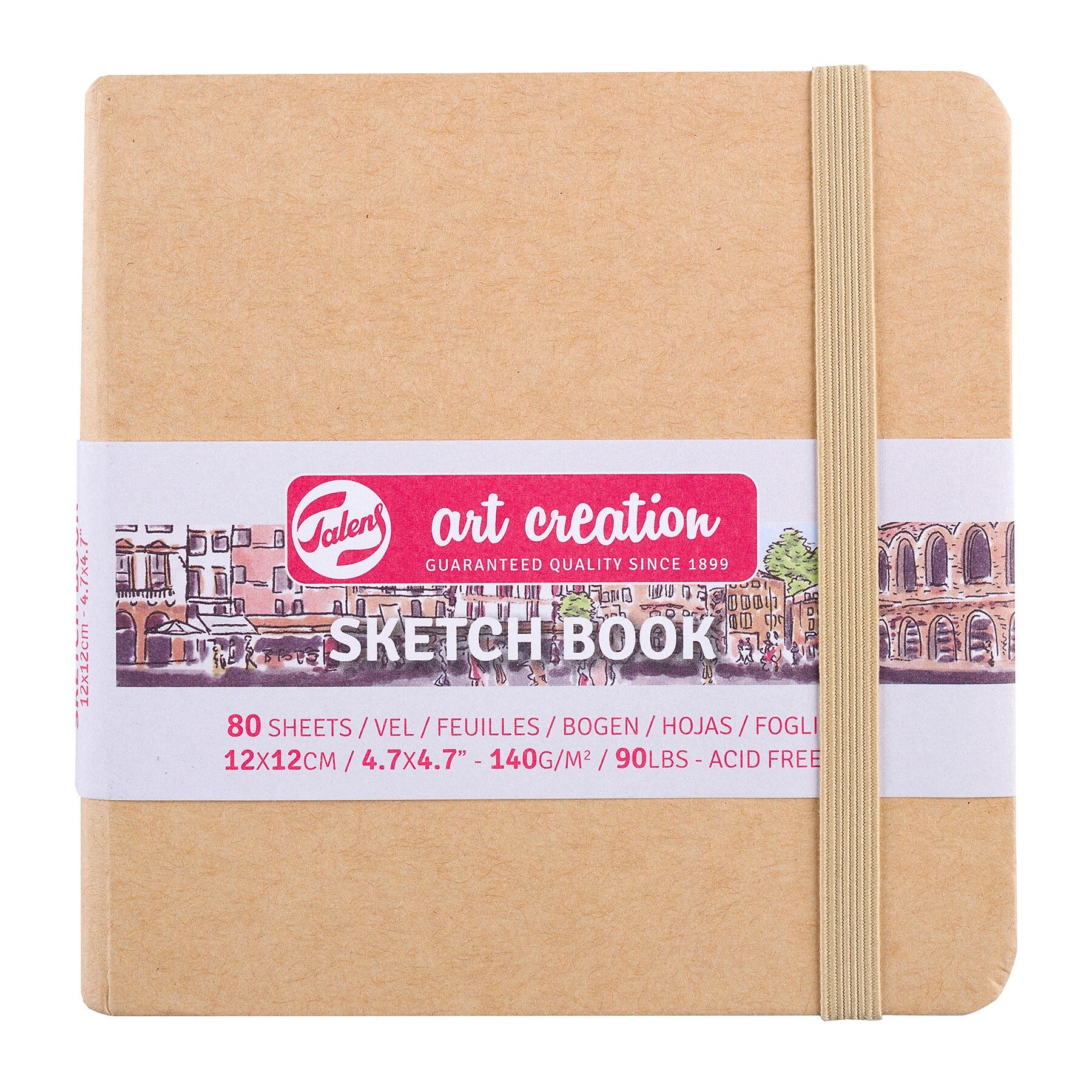 Talens Art Creation 4.7" x 4.7" Sketch Book, 80 Sheets/Book, 5/Bundle (TLN9314434M-5)