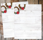 Great Papers! Holiday Stationery Letterhead Wreaths on Wood, Multicolor, 50 sheets (2024039)