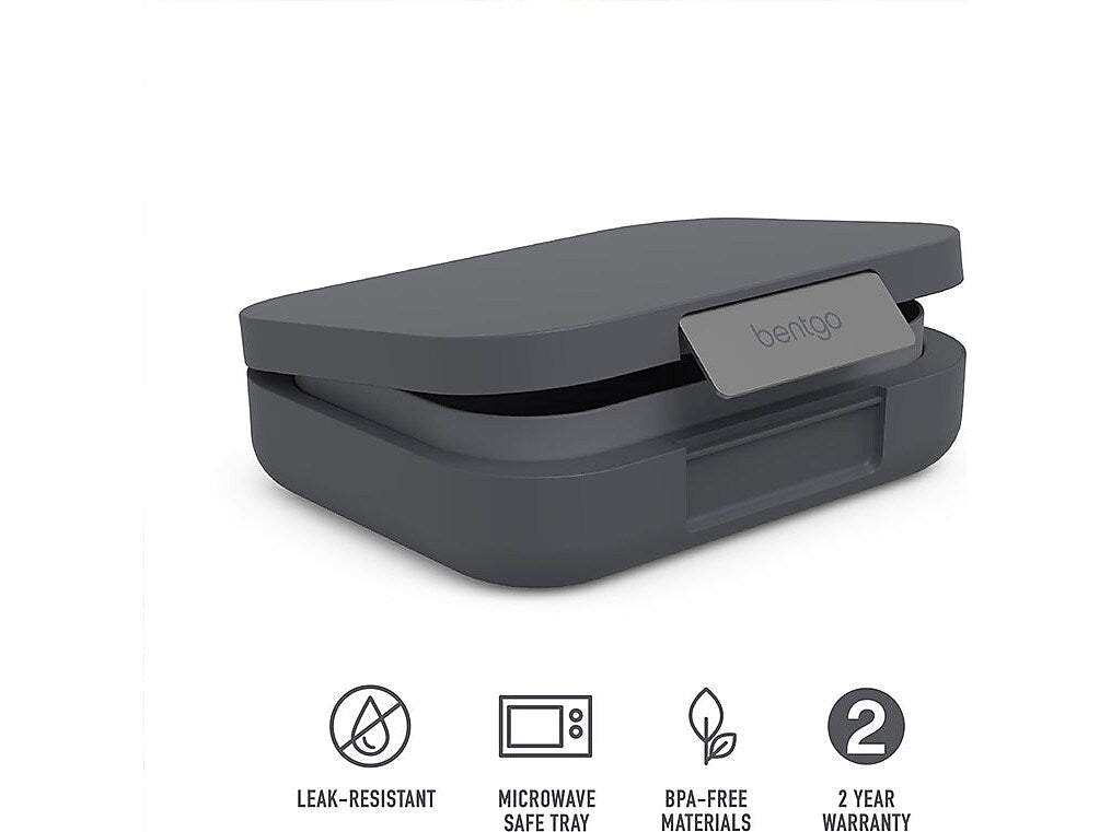 bentgo Modern Lunch Box, Dark Gray, 44 oz. (BGOMDN-DG)