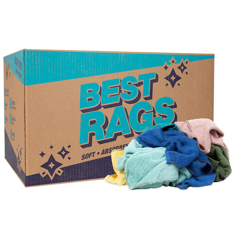 Monarch Brands Terry Cleaning Wipers, 20" x 20", Multicolor (N-C60-25)